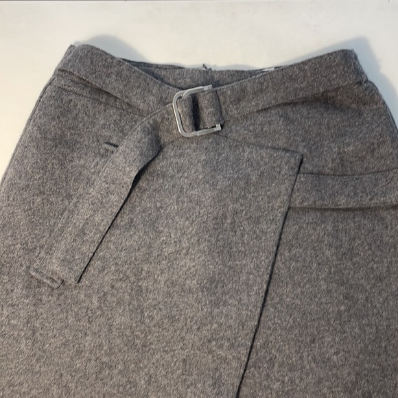 EVIDNT Los Angeles gray wool blend skirt asymetrical sz small edk2001 - Picture 4 of 7